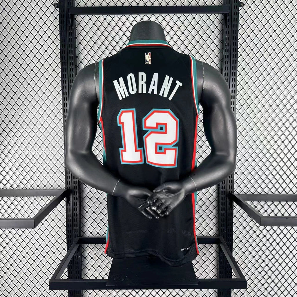 Ja Morant No.12 Memphis Grizzlies Throwback Jersey 2025-26 NBA Authentic Swingman Jersey - View 1