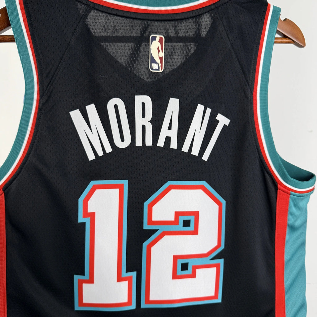 Ja Morant No.12 Memphis Grizzlies Throwback Jersey 2025-26 NBA Authentic Swingman Jersey - View 3