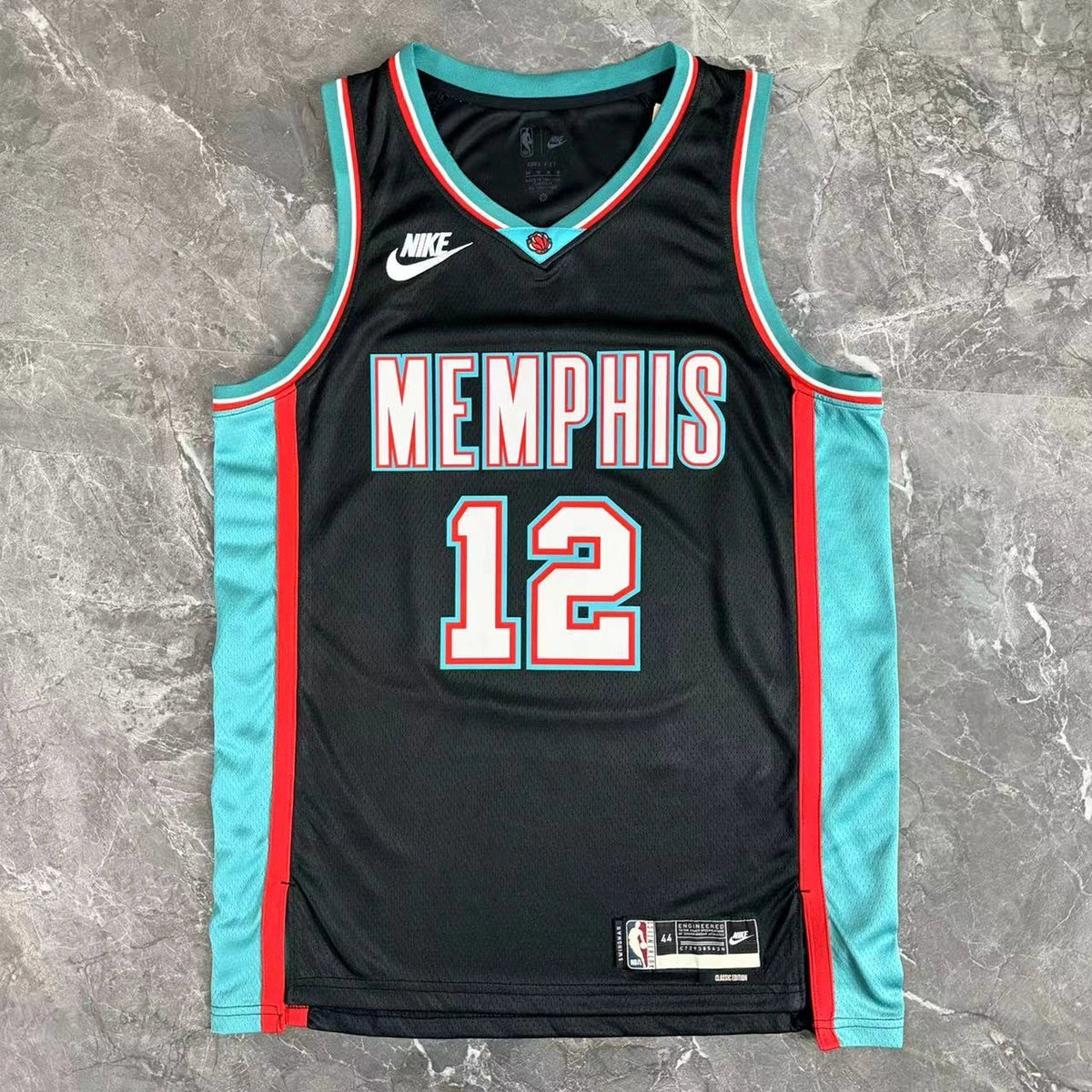 Ja Morant No.12 Memphis Grizzlies Throwback Jersey 2025-26 NBA Authentic Swingman Jersey - View 11