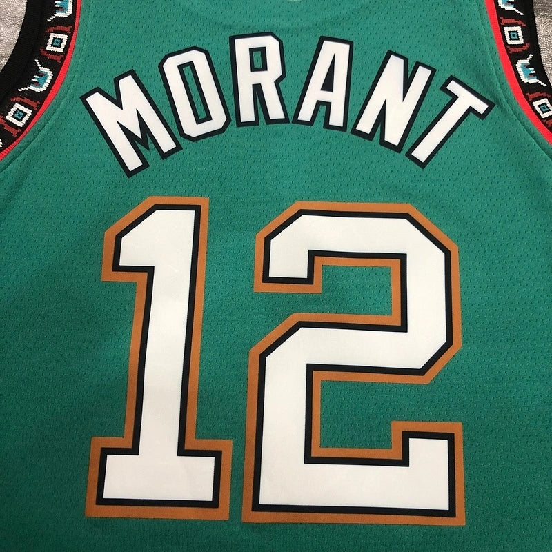 Men's Green Grizzlies #12 Jersey - View 003
