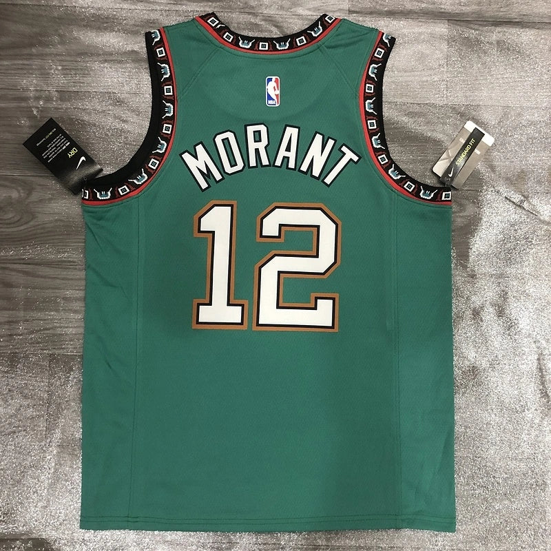 Men's Green Grizzlies #12 Jersey - View 009