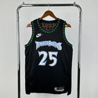 Derrick Rose No.25 Minnesota Timberwolves Throwback Jersey 2025-26 NBA Authentic Swingman Jersey - View 1