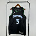 Anthony Edwards No.5 Minnesota Timberwolves Throwback Jersey 2025-26 NBA Authentic Swingman Jersey - View 1