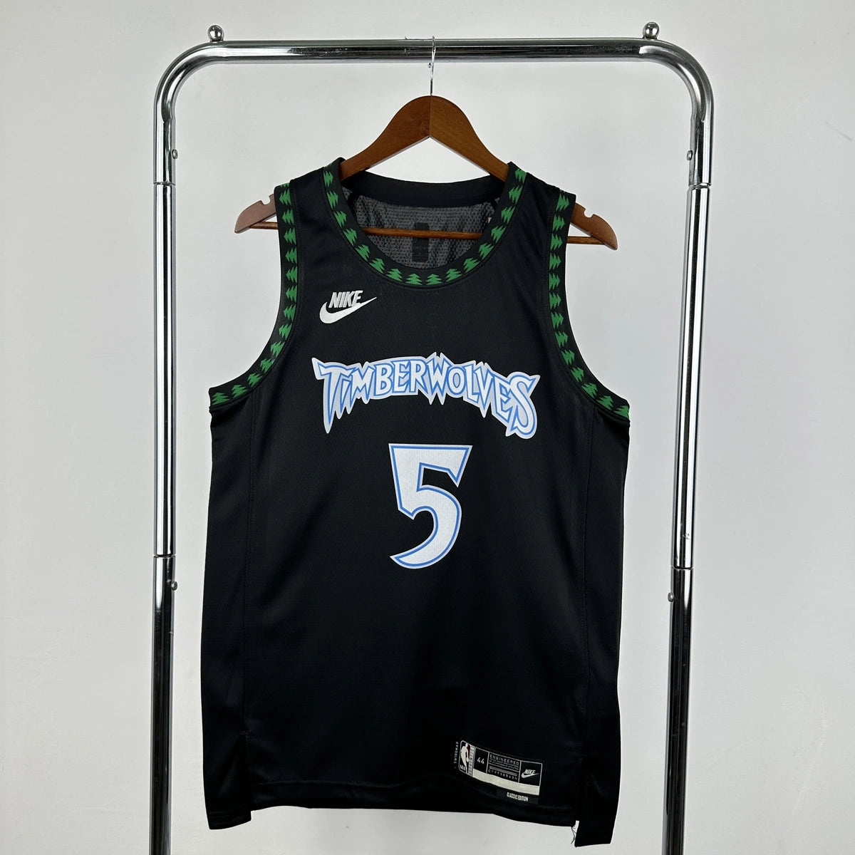 Anthony Edwards No.5 Minnesota Timberwolves Throwback Jersey 2025-26 NBA Authentic Swingman Jersey - View 1