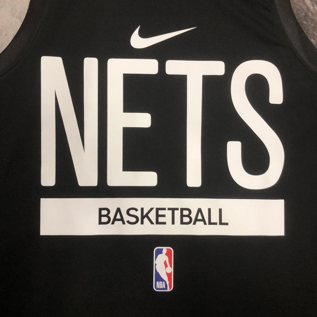 Nets Chest Logo Detail in Black — Flatlay