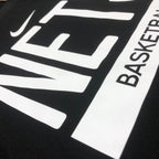 Nets Fabric Detail in Black — Flatlay