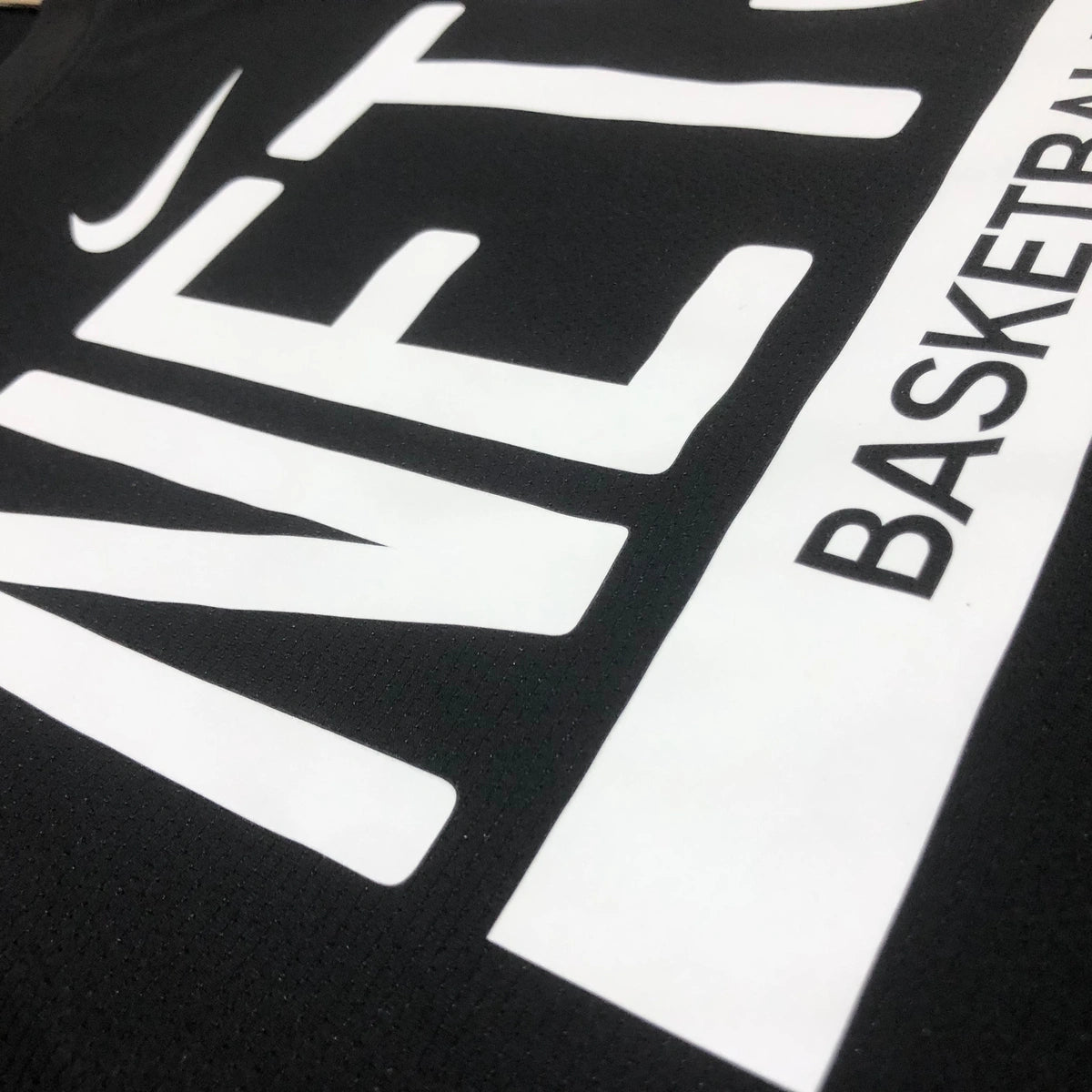Nets Fabric Detail in Black — Flatlay