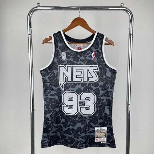 Brooklyn Nets Brooklyn Nets No.93 Swingman Jersey  Black - View 4