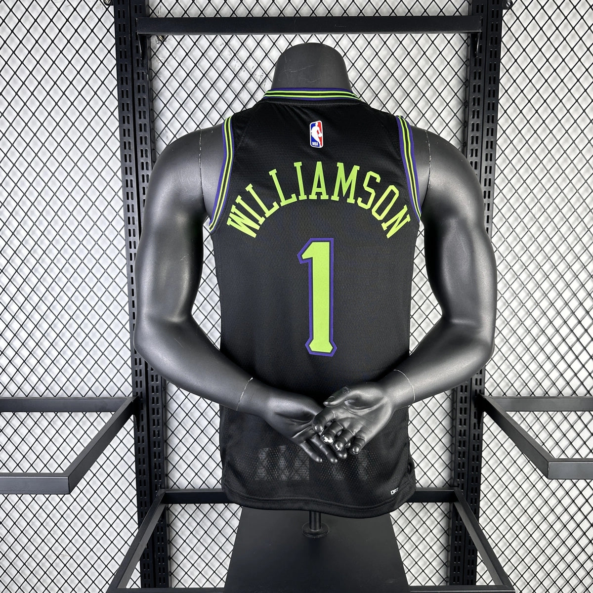 Zion Williamson No.1 New Orleans Pelicans City Edition Jersey 2025-26 NBA Authentic Swingman Jersey - View 2