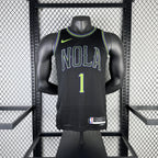 Zion Williamson No.1 New Orleans Pelicans City Edition Jersey 2025-26 NBA Authentic Swingman Jersey - View 3