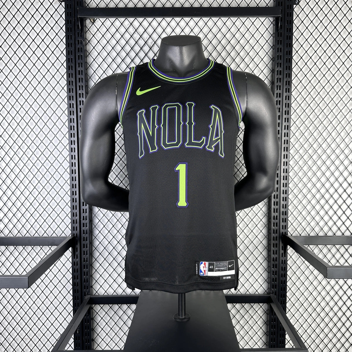 Zion Williamson No.1 New Orleans Pelicans City Edition Jersey 2025-26 NBA Authentic Swingman Jersey - View 3