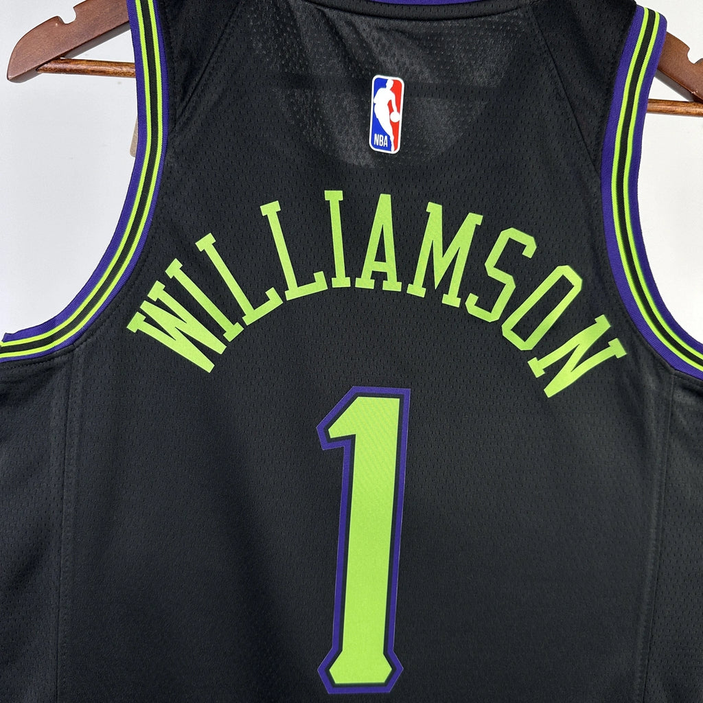 Zion Williamson No.1 New Orleans Pelicans City Edition Jersey 2025-26 NBA Authentic Swingman Jersey - View 5