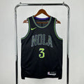 Jordan Poole No.3 New Orleans Pelicans City Edition Jersey 2025-26 NBA Authentic Swingman Jersey - View 1