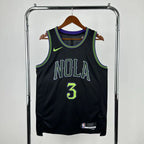 Jordan Poole No.3 New Orleans Pelicans City Edition Jersey 2025-26 NBA Authentic Swingman Jersey - View 1