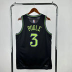 Jordan Poole No.3 New Orleans Pelicans City Edition Jersey 2025-26 NBA Authentic Swingman Jersey - View 2