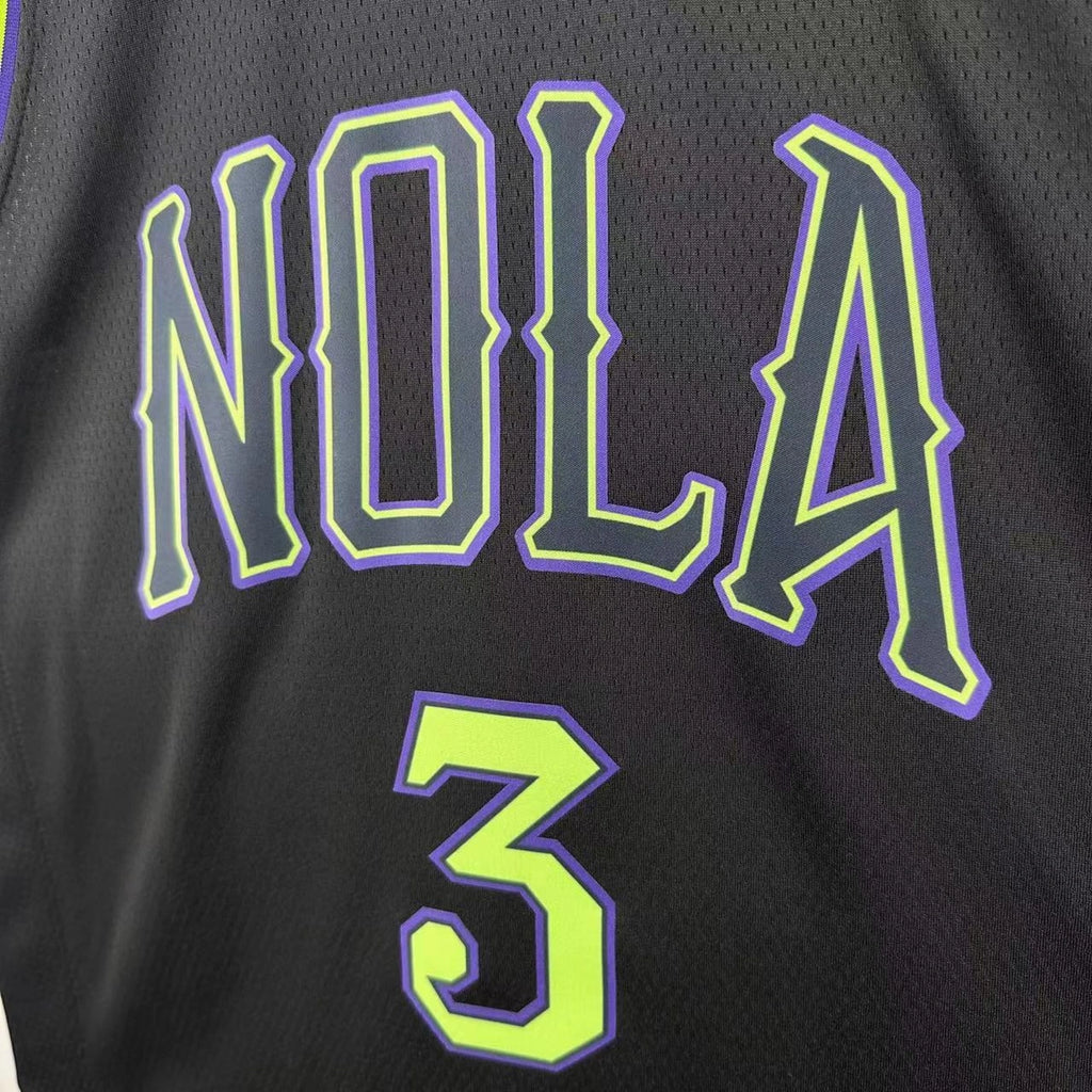 Jordan Poole No.3 New Orleans Pelicans City Edition Jersey 2025-26 NBA Authentic Swingman Jersey - View 3