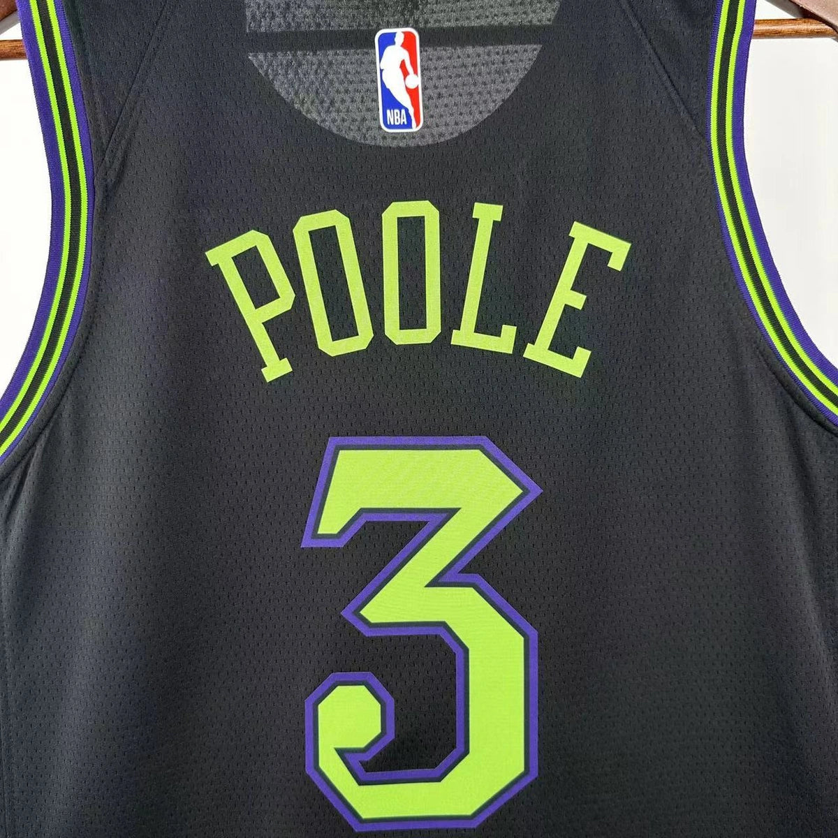 Jordan Poole No.3 New Orleans Pelicans City Edition Jersey 2025-26 NBA Authentic Swingman Jersey - View 8