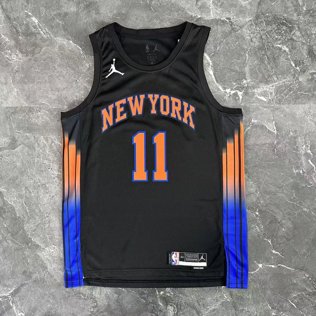Jalen Brunson No.11 New York Knicks Statement Edition Jersey 2025-26 NBA Authentic Swingman Jersey - View 10