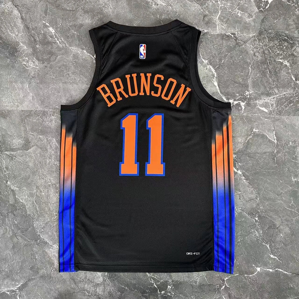 Jalen Brunson No.11 New York Knicks Statement Edition Jersey 2025-26 NBA Authentic Swingman Jersey - View 11