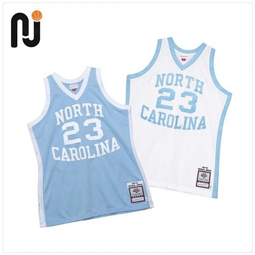 Michael Jordan  No.23 Throwback College Swingman Jersey  Carolina Blue - View 11