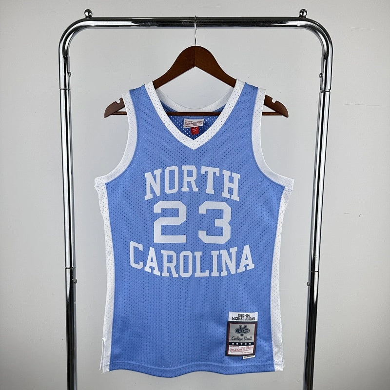 Michael Jordan  No.23 Throwback College Swingman Jersey  Carolina Blue - View 1