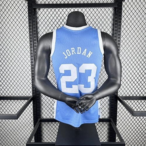 Michael Jordan  No.23 Throwback College Swingman Jersey  Carolina Blue - View 10