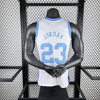 Michael Jordan  No.23 Throwback College Swingman Jersey  Carolina Blue - View 10