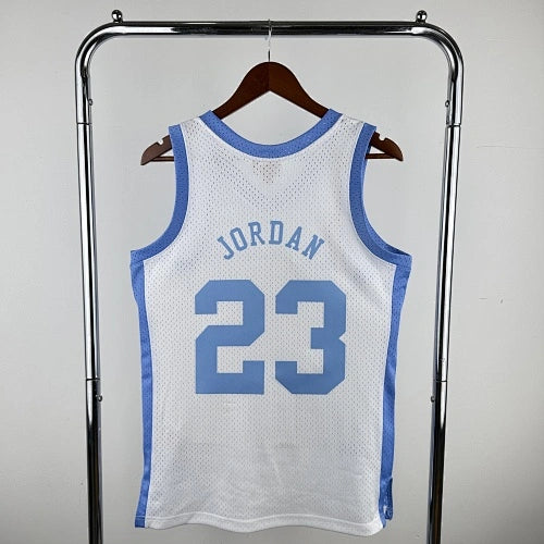 Michael Jordan  No.23 Throwback College Swingman Jersey  Carolina Blue - View 3