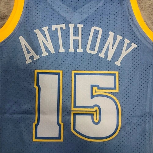 Carmelo Anthony Denver Nuggets No.15 Throwback Swingman Jersey 2003-04 - View 30