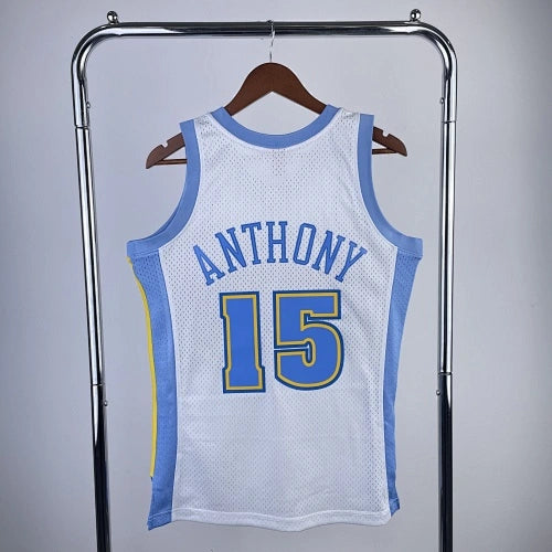 Carmelo Anthony Denver Nuggets No.15 Throwback Swingman Jersey 2003-04 - View 30