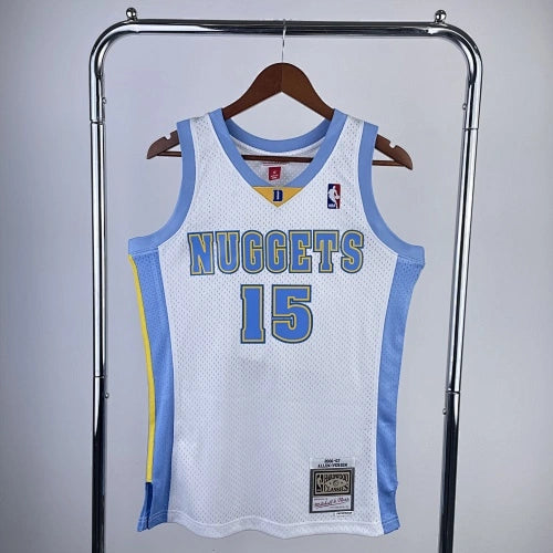Carmelo Anthony Denver Nuggets No.15 Throwback Swingman Jersey 2003-04 - View 30