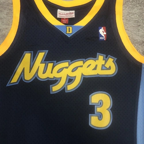 Allen Iverson Denver Nuggets No.3 Throwback Swingman Jersey 2006-07 Blue - View 60