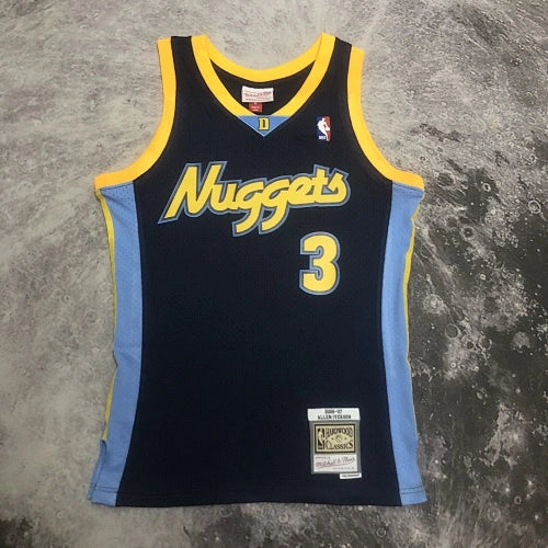 Allen Iverson Denver Nuggets No.3 Throwback Swingman Jersey 2006-07 Blue - View 60