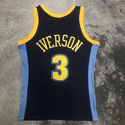 Allen Iverson Denver Nuggets No.3 Throwback ABA Retro Night Swingman Jersey 2006-07 - View 60