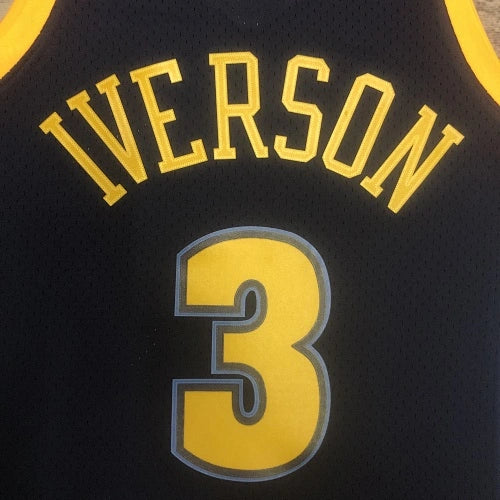 Allen Iverson Denver Nuggets No.3 Throwback Swingman Jersey 2006-07 Blue - View 60