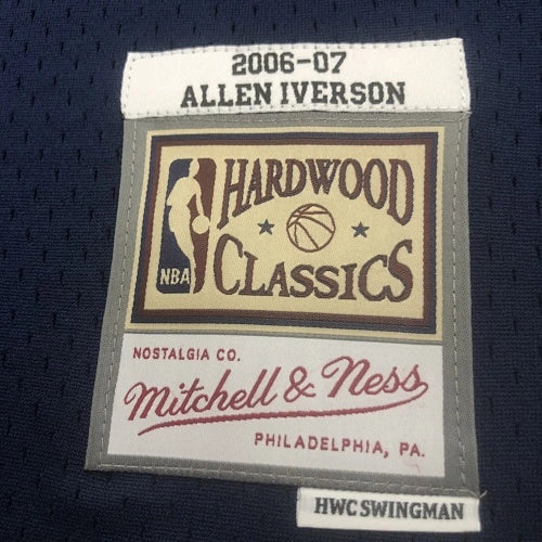 Allen Iverson Denver Nuggets No.3 Throwback Swingman Jersey 2006-07 Blue - View 60