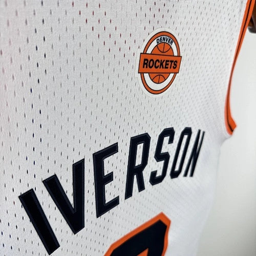 Allen Iverson Denver Nuggets No.3 Throwback Swingman Jersey 2006-07 Blue - View 60