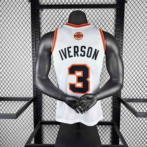 Allen Iverson Denver Nuggets No.3 Throwback Swingman Jersey 2006-07 Blue - View 60