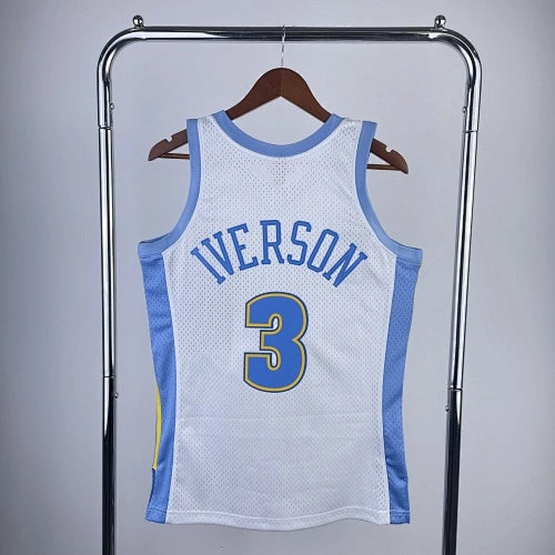 Allen Iverson Denver Nuggets No.3 Throwback Swingman Jersey 2006-07 Blue - View 60