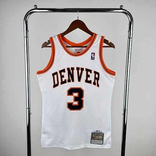 Allen Iverson Denver Nuggets No.3 Throwback Swingman Jersey 2006-07 Blue - View 60
