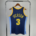 Allen Iverson Denver Nuggets No.3 Throwback Swingman Jersey 2006-07 Blue - View 60