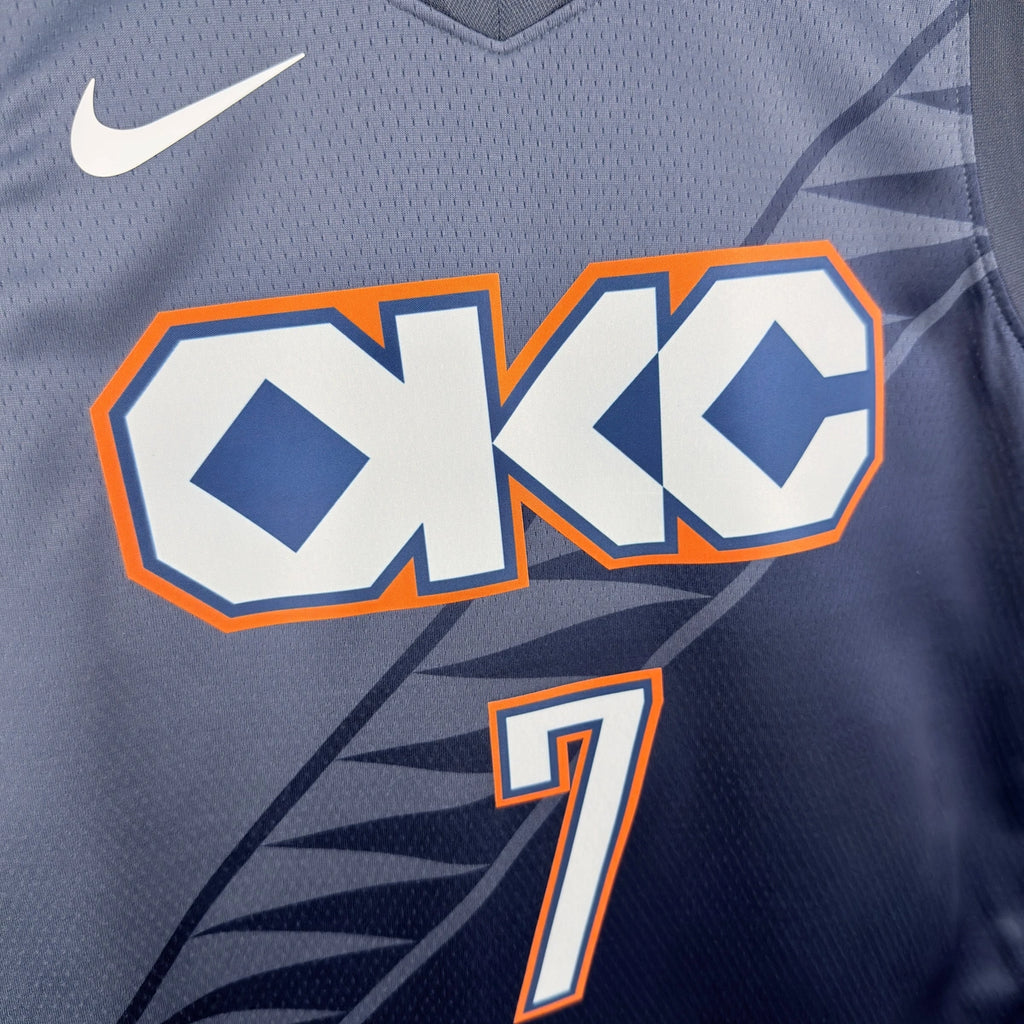 Chet Holmgren No.7 Oklahoma City Thunder City Edition Jersey 2025-26 NBA Authentic Swingman Jersey - View 1