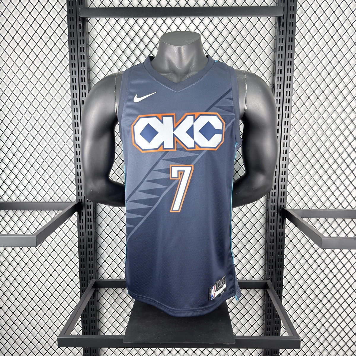 Chet Holmgren No.7 Oklahoma City Thunder City Edition Jersey 2025-26 NBA Authentic Swingman Jersey - View 4