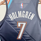 Chet Holmgren No.7 Oklahoma City Thunder City Edition Jersey 2025-26 NBA Authentic Swingman Jersey - View 5