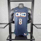 Jalen Williams No.8 Oklahoma City Thunder City Edition Jersey 2025-26 NBA Authentic Swingman Jersey - View 3
