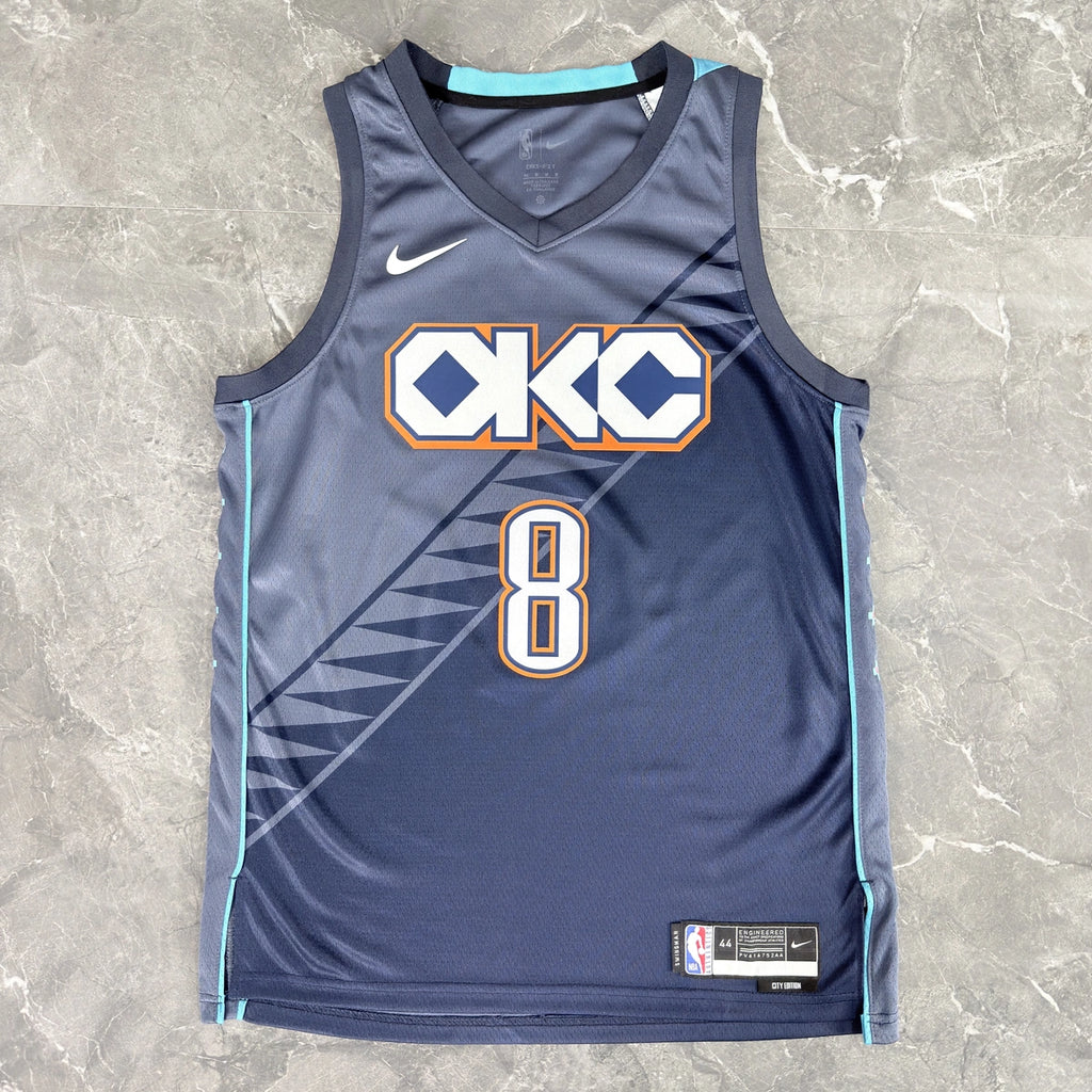 Jalen Williams No.8 Oklahoma City Thunder City Edition Jersey 2025-26 NBA Authentic Swingman Jersey - View 10