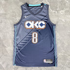 Jalen Williams No.8 Oklahoma City Thunder City Edition Jersey 2025-26 NBA Authentic Swingman Jersey - View 10