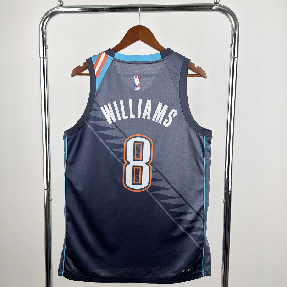 Jalen Williams No.8 Oklahoma City Thunder City Edition Jersey 2025-26 NBA Authentic Swingman Jersey - View 11