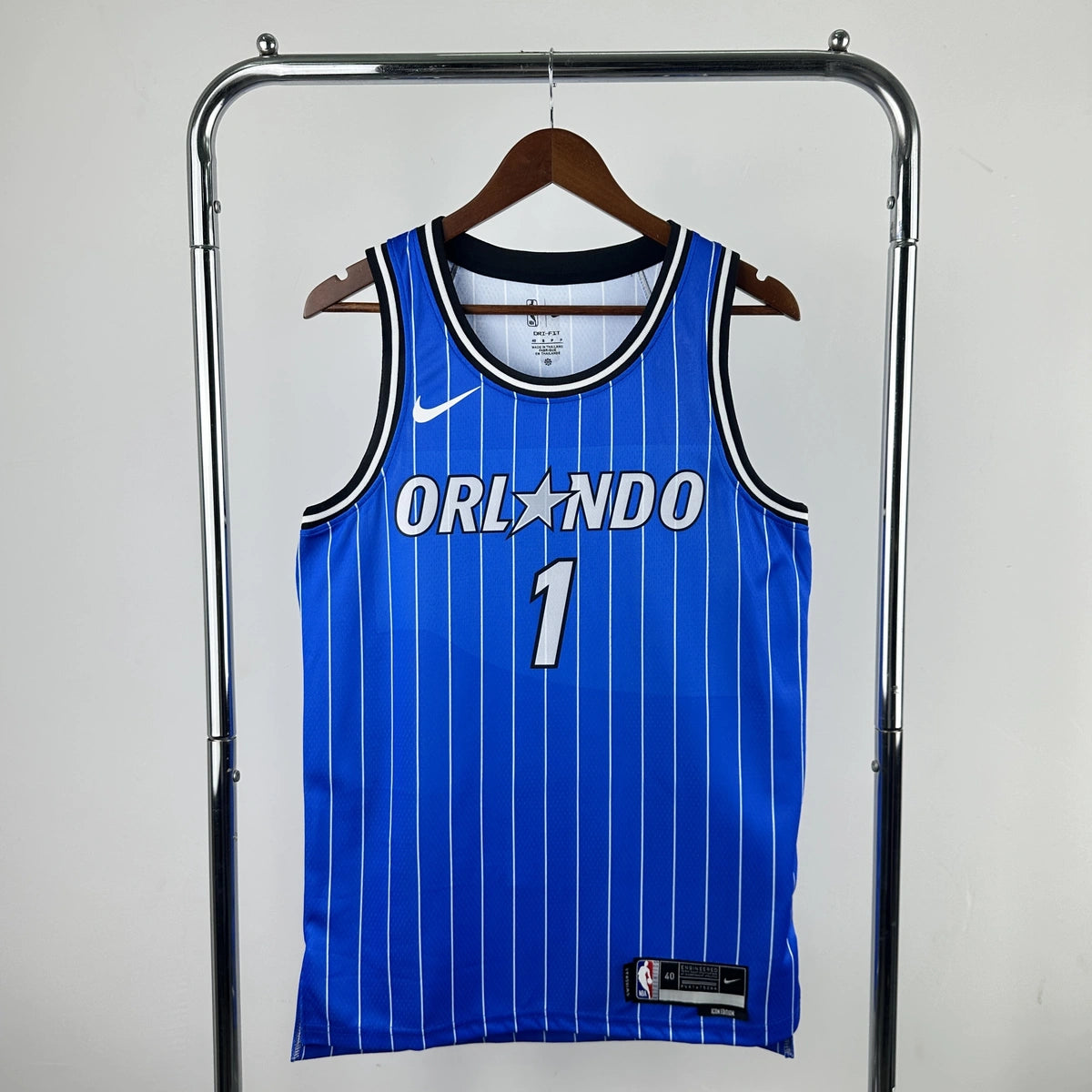 Penny Hardaway No.1 Orlando Magic Road Blue Jersey 2025-26 NBA Authentic Swingman Jersey - View 1