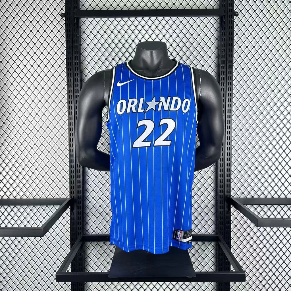 Franz Wagner No.22 Orlando Magic Home Blue Jersey 2025-26 NBA Authentic Swingman Jersey - View 8